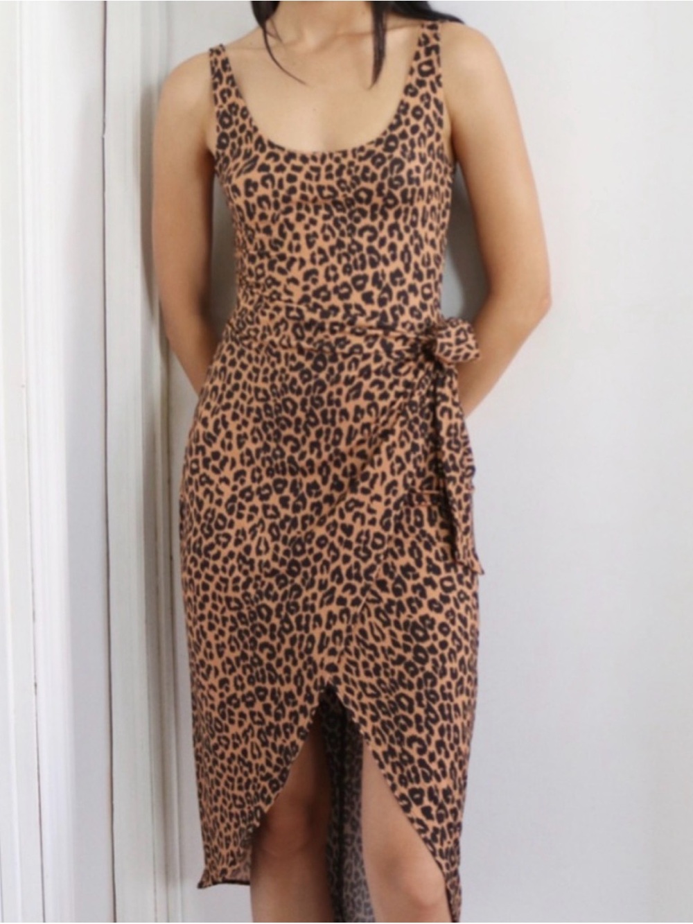 NWT Reformation Jeans Kaila Wrap Style Jersey Dress